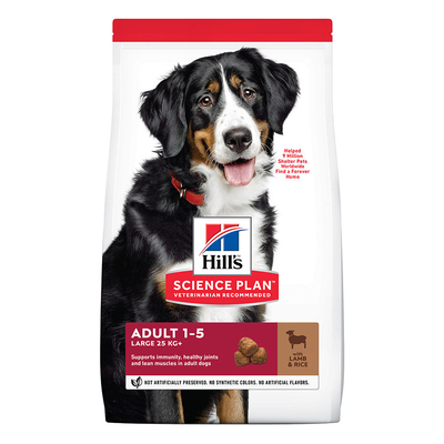 2x14kg Adult Adult 1-5 Large Breed met Lam & Rijst Hill's Science Plan Hondenvoer - hondenbrokken