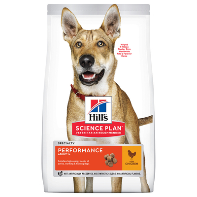 Hill's Science Plan Adult Performance Medium met Kip 2 x 14 kg - hondenbrokken