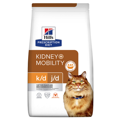 3kg Feline K/D +Mobility met Kip Hill's Prescription Diet Kattenvoer - kattenbrokken