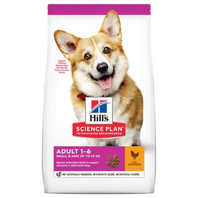 2x6kg Adult 1-6 Small & Mini met Kip Hill's Science Plan Hondenvoer - hondenbrokken