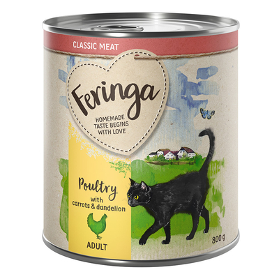 6x800g Menu Duo Gevogelte Feringa Kattenvoer - natvoer katten