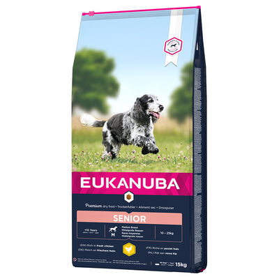 Eukanuba Senior Medium Breed Kip 2 x 15 kg - hondenbrokken