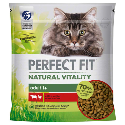 Perfect Fit Natural Vitality Adult 1+ Rund en Kip 650g - kattenbrokken