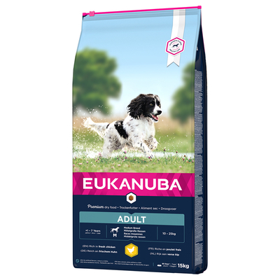 Eukanuba Adult Medium Breed Kip 2 x15 kg - hondenbrokken