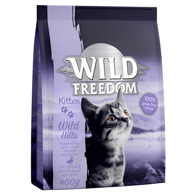 Wild Freedom Kitten "Wild Hills" met Eend Kattenvoer - 400 g - kattenbrokken
