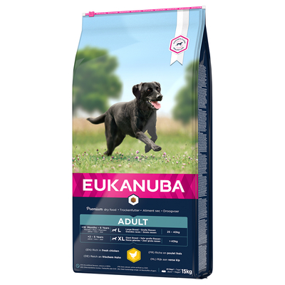 Eukanuba Adult Large Breed Kip 2 x 15 kg - hondenbrokken