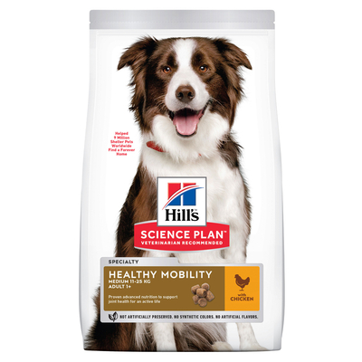 2x14kg Adult Healthy Mobility Medium met Kip Hill's Science Plan Hondenvoer - hondenbrokken