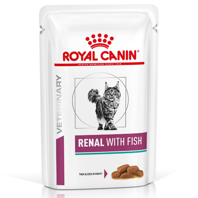 24x85g Feline Renal met Vis Royal Canin Veterinary Diet Kattenvoer - natvoer katten