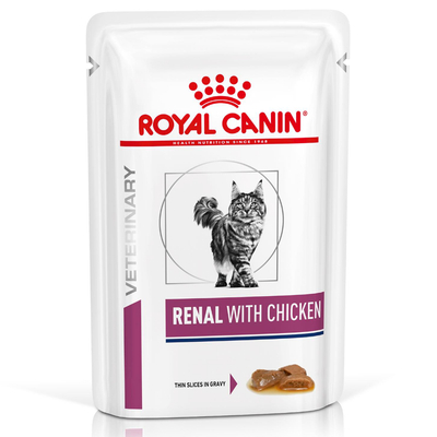 24x85g Feline Renal met Kip Royal Canin Veterinary Diet Kattenvoer - natvoer katten