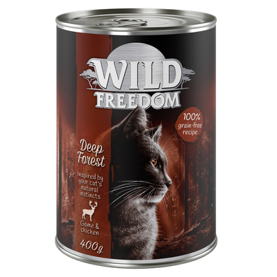 24x400g Adult Deep Forest Wild & Kip Wild Freedom Kattenvoer - natvoer katten