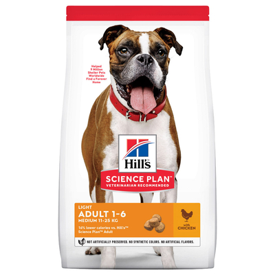 2x14kg Adult 1-6 Light Medium met Kip Hill's Science Plan Hondenvoer - hondenbrokken