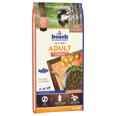 2x15kg bosch Adult Mix Pakketten Vis & Aardappel / Zalm & Aardappel Hondenvoer - hondenbrokken