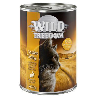 24x400g Adult Valley Konijn & Kip Wild Freedom Kattenvoer - natvoer katten