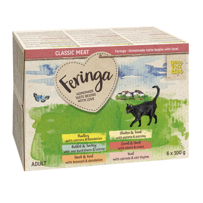 24x100g Kuipje II (6 soorten) Feringa Kattenvoer - natvoer katten