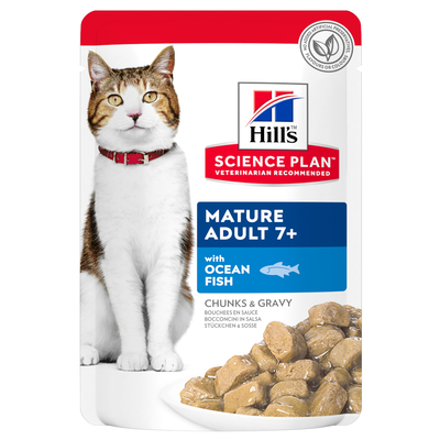 48x85g Mature Adult Oceaan Vis Hill's Science Plan Kattenvoer - natvoer katten