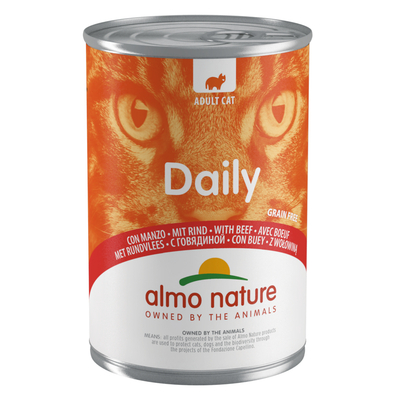 12x400g Rund Almo Nature Daily Menu Kattenvoer - natvoer katten
