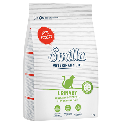 Smilla Veterinary Diet Urinary met Gevogelte Kattenvoer - 1 kg - kattenbrokken