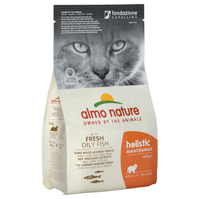 400g Vette Vis & Rijst Almo Nature Holistic Kattenvoer - kattenbrokken