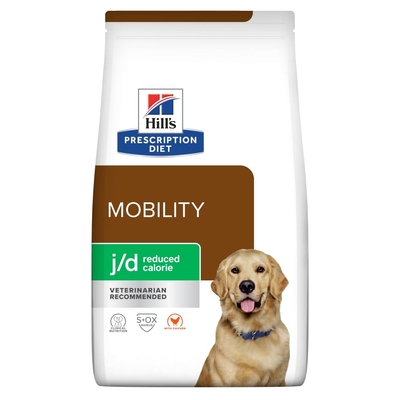 12kg Canine J/D Joint Care Reduced Calorie met Kip Hill's Prescription Diet Hondenvoer - hondenbrokken