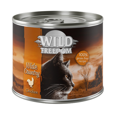 6x200g Adult Wide Country Pure Kip Wild Freedom Kattenvoer - natvoer katten