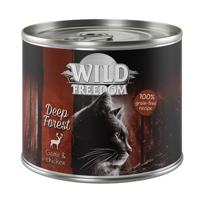 6x200g Adult Deep Forest Wild & Kip Wild Freedom Kattenvoer - natvoer katten