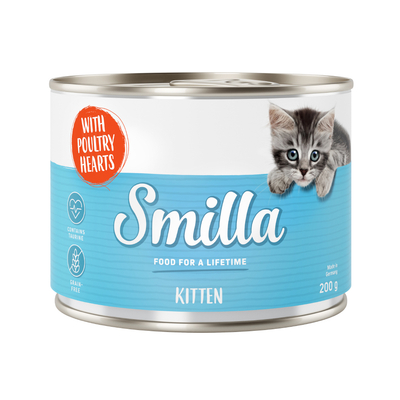 6 x 200 g Smilla Kitten Kattenvoer Kattenvoer - Gemengd pakket - natvoer katten