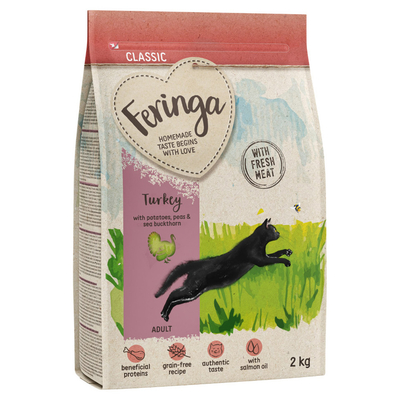 Feringa Adult Classic kalkoen - Voordeelpakket: 10 kg (5 x 2kg) - kattenbrokken
