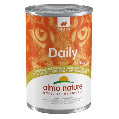 6x400g Kalkoen Almo Nature Daily Menu Kattenvoer - natvoer katten