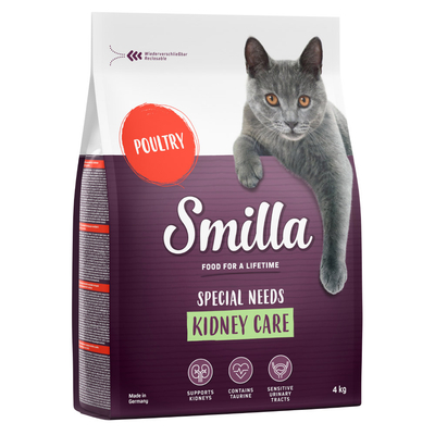Dubbelpak: Smilla Kattenvoer 2 x 4 kg - Adult Kidney Care - kattenbrokken