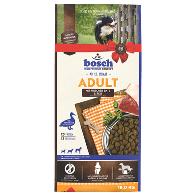 2x15kg bosch Adult Eend & Rijst Hondenvoer - hondenbrokken