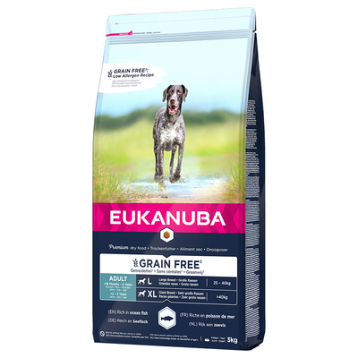 Eukanuba Grain Free Adult Large Breed Zalm 12 kg - hondenbrokken