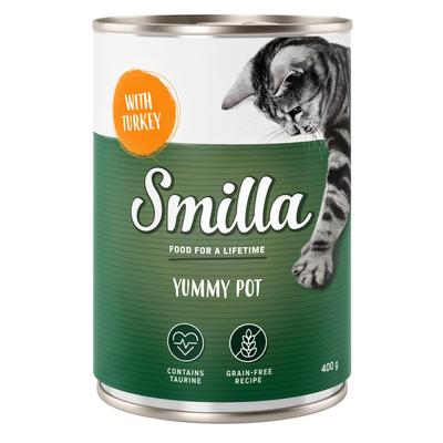 20x400g Smulpannetje Kalkoen Smilla Kattenvoer - natvoer katten