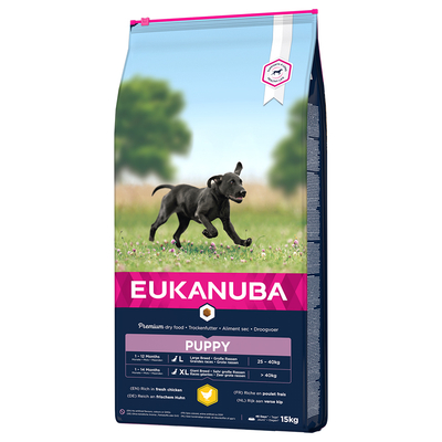 Eukanuba Puppy Large Breed Kip 2 x 15 kg  - hondenbrokken