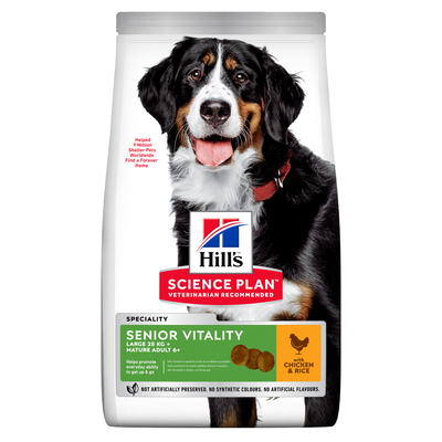 2x14kg Senior Vitality Large Breed met Kip Hill's Science Plan Hondenvoer - hondenbrokken