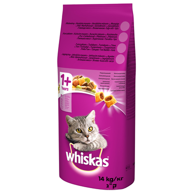 Kattenvoer Whiskas 5900951014345 Volwassen Kalfsvlees 14 Kg kattenbrokken