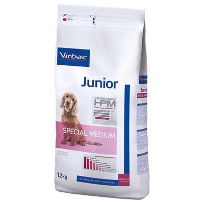 Virbac Veterinary HPM Dog Junior Medium 12kg - hondenbrokken