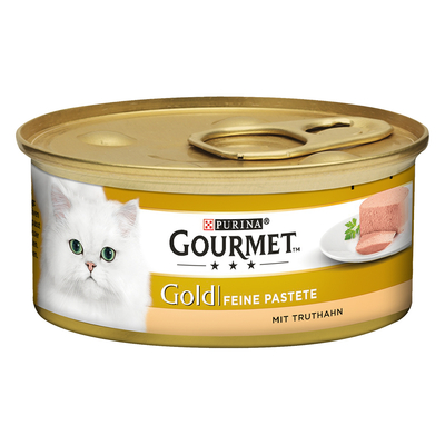 12x85g Gold Paté Kalkoen Gourmet Kattenvoer - natvoer katten