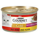 Gourmet Gold Ragout Rund en Kip Duo 48 x 85 g - natvoer katten
