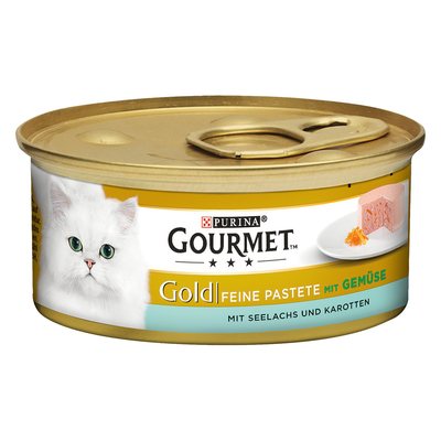 48x85g Gold Paté Mix 3: 4 soorten Gourmet Kattenvoer - natvoer katten