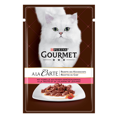 24x85g Forel op Fijne Groenten Gourmet A la Carte Kattenvoer - natvoer katten