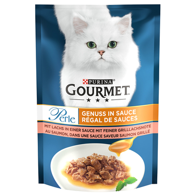 Gourmet Perle Kattenvoer 26 x 85 g - Zalm in Saus (26 x 85 g) - natvoer katten
