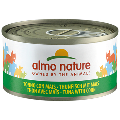 6x70g Almo Nature Tonijn & Mais Kattenvoer - natvoer katten