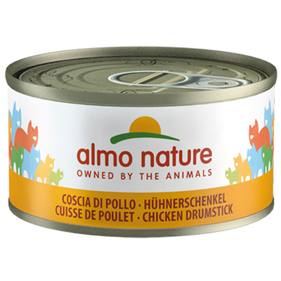 Almo Nature Kattenvoer 6 x 70 g - Kipschenkel - natvoer katten