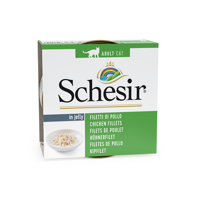 24x85g Natural Kipfilet Schesir Kattenvoer - natvoer katten