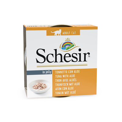 24x85g Schesir Tonijn met Aloe Kattenvoer Natvoer in blik - natvoer katten