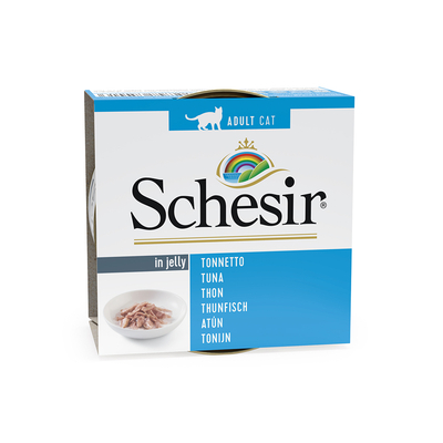 24x85g Natural Tonijn Schesir Kattenvoer - natvoer katten