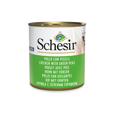 Schesir Kip met Erwten 6x 285g - natvoer honden