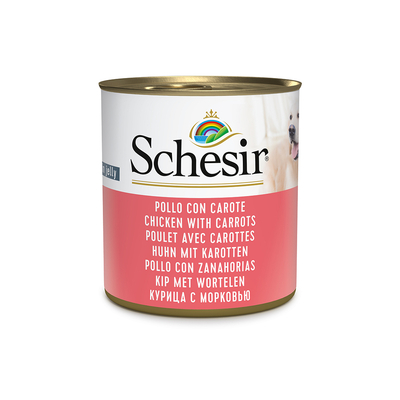 Schesir Kip met Wortelen 6x 285g - natvoer honden