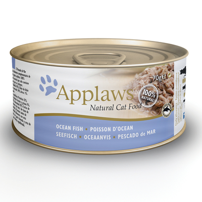 24x70g Zoutwatervis Applaws Kattenvoer - natvoer katten