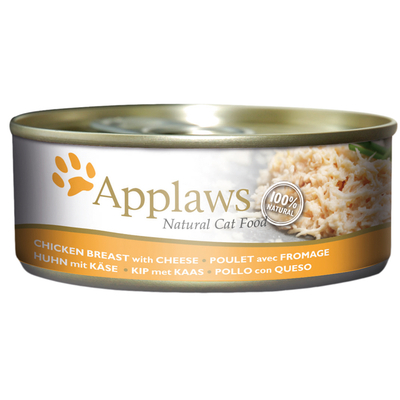 24x156g Kippenborst & Kaas Applaws Kattenvoer - natvoer katten